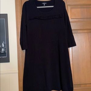 Black sweater dress